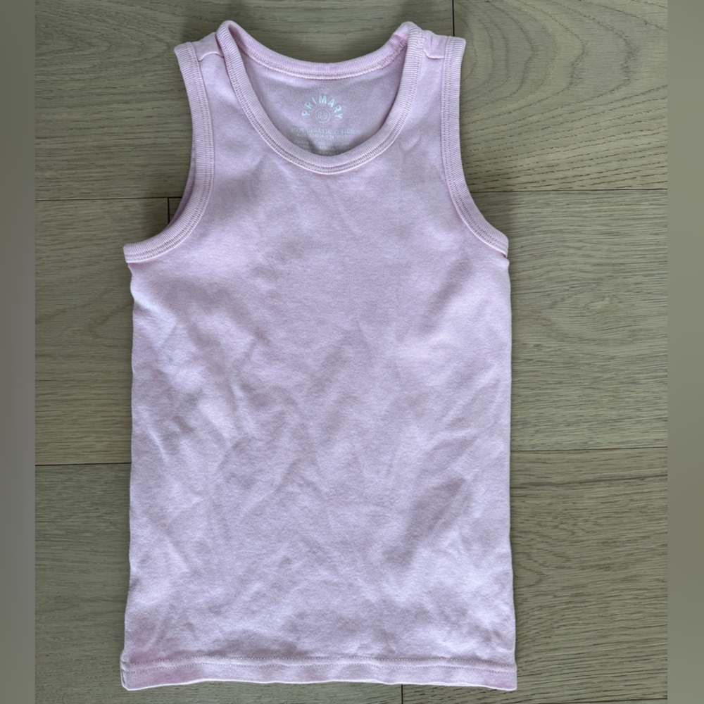 Fitted Solid Pink Tank Top